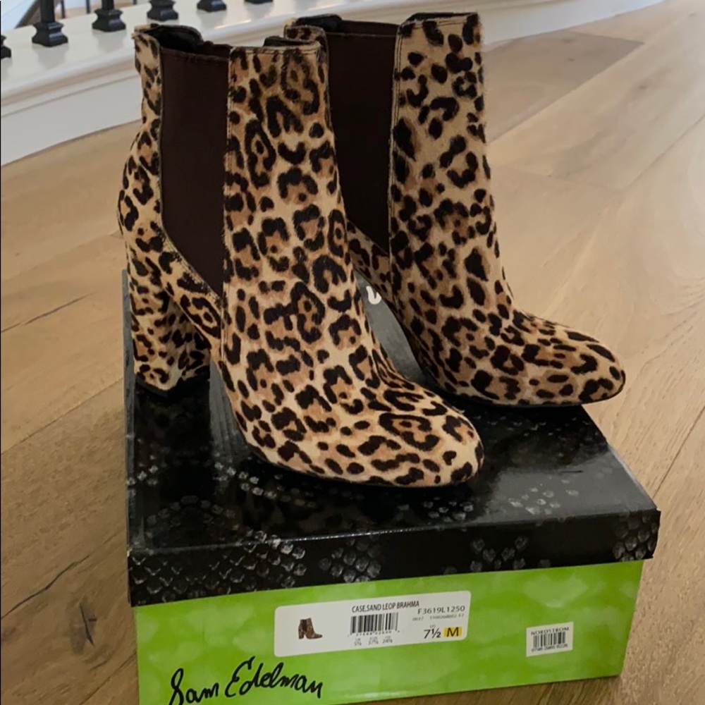 Sam Edelman Leopard print boots